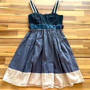 Urban Outfitters Silence + Noise vintage milkmaid colorblock dress